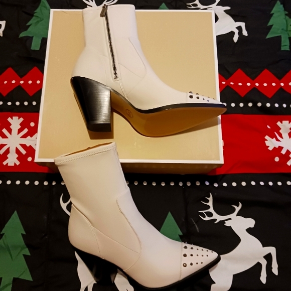 Michael Kors Dover Heeled Booties - Picture 2 of 13
